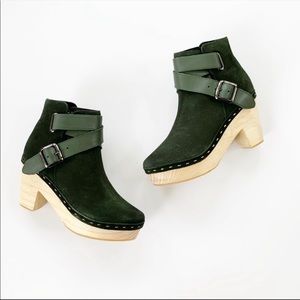 Free People Bungalow Clog in Forest Green 41 (10)